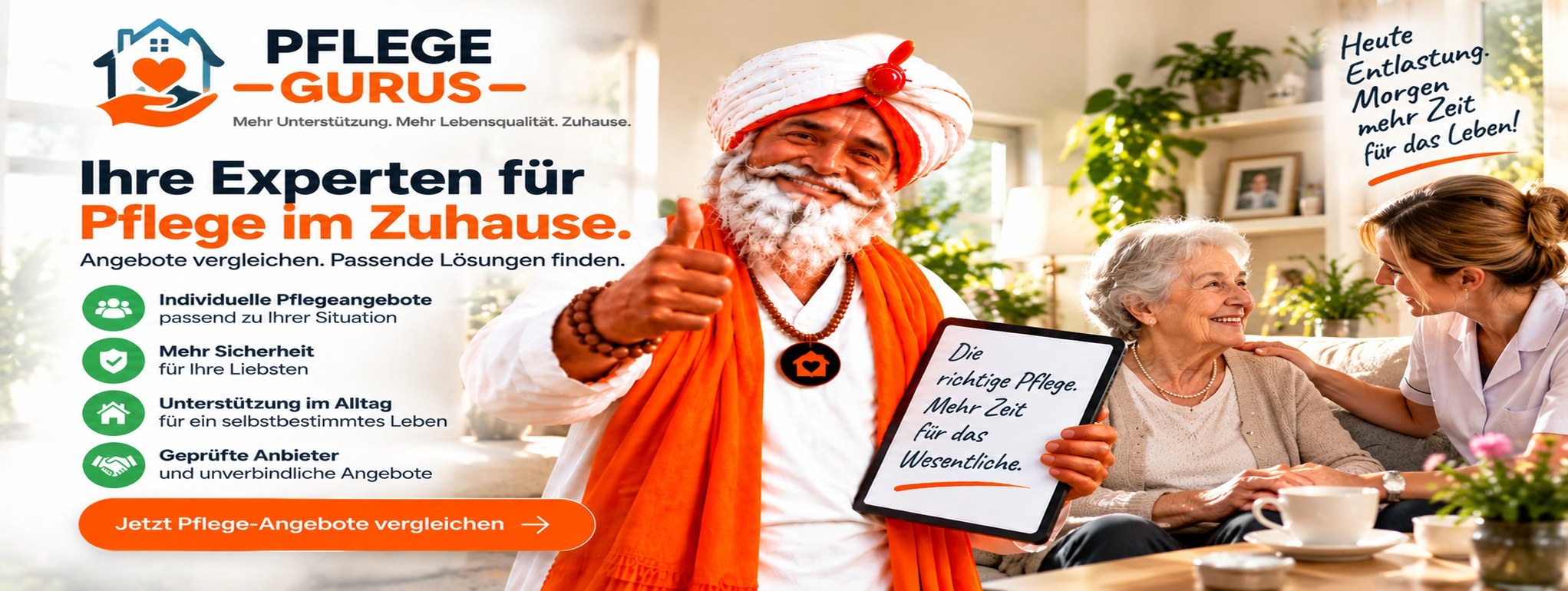 Pflege-Gurus — Ihre Experten für Pflege im Zuhause